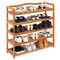 Costway 5-Tier Wood Shoe Rack Freestanding Large Shoe Storage Organizer Heavy-duty